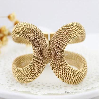 Gift Design Jewelry Gold Alloy Wide..