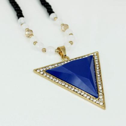 Fashion Geometry Necklace Triangle Necklace..