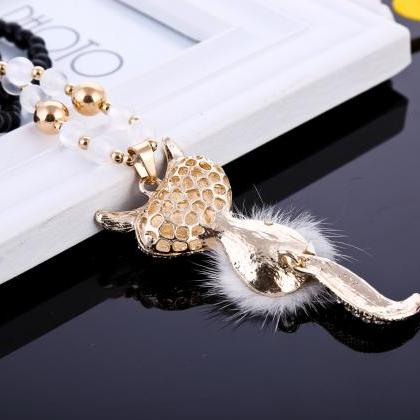 Lovely Fox Girl Necklace,fashion Personality..