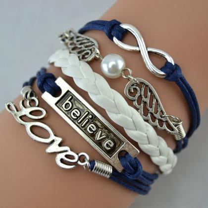 Handmade DIY Infinity Love bracelet..
