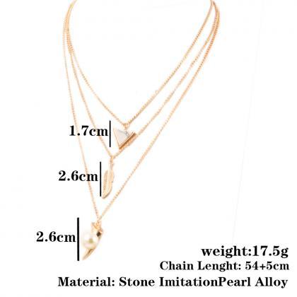 Fashion Handmade Diy Gold Chain Necklace 31h10