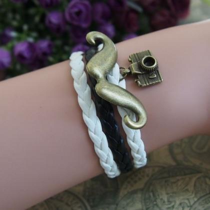 Leather Bracelet,leather Jewelry,friendship..