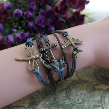Leather Bracelet,leather Jewelry,friendship..