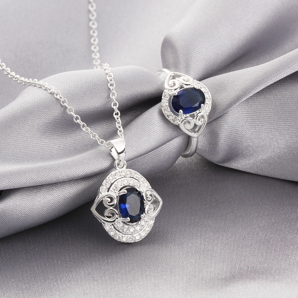 2016 Style 925 Silver Plated Jewelry Sets For Necklace And Ring