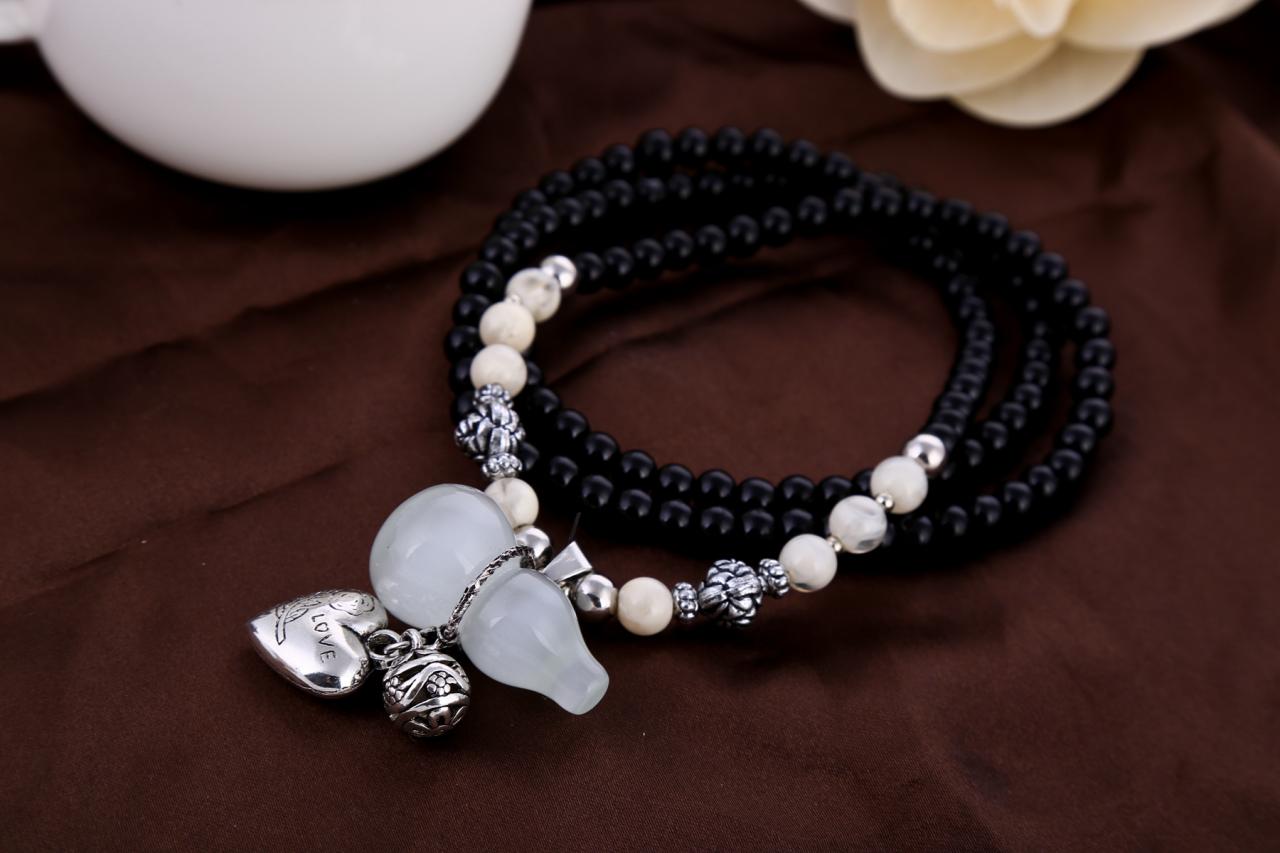 Handmade Agate Pendants Ethnic Stone Beads Original Long Necklaces For Women Trendy Party Jewelry Accessories Gift 294