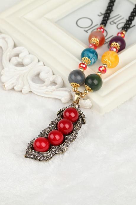  handmade agate pendants ethnic stone beads original long necklaces for women trendy party jewelry accessories gift 310