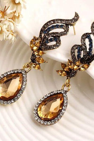 Fashion Women Boho earrings, Bohemia retro Earrings diamond jewelry 12b21