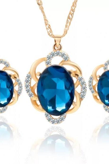 Fashion jewelry set wedding jewelry set necklace with earrings 42K10
